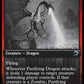 (155) Magic The Gathering Innistrad: Double Feature Single: Purifying Dragon Holo Uncommon