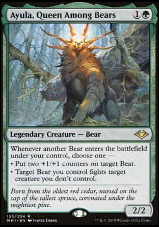 (155/254) Magic The Gathering Modern Horizons Single: Ayula, Queen Among Bears  Rare