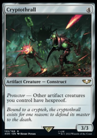 (155) Magic The Gathering Universes Beyond: Warhammer 40000 Single: Cryptothrall Holo Rare