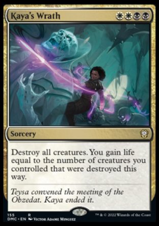 (155) Magic The Gathering Commander: Dominaria United Single: Kaya's Wrath  Rare