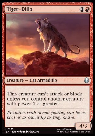(155) Magic The Gathering Magic: The Gathering | Avatar: The Last Airbender Single: Tiger-Dillo  Uncommon