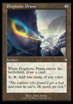 (155) Magic The Gathering Commander: The Brothers' War Single: Prophetic Prism  Common