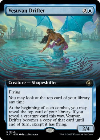(156) Magic The Gathering March of the Machine: The Aftermath: Extras Single: Vesuvan Drifter (V.3)  Rare