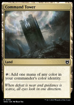 (156) Magic The Gathering Commander: Wilds of Eldraine Single: Command Tower  Common