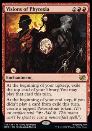 (156) Magic The Gathering The Brothers' War Single: Visions of Phyrexia  Rare