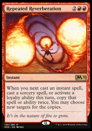 (156/280) Magic The Gathering Core 2020 Single: Repeated Reverberation  Rare
