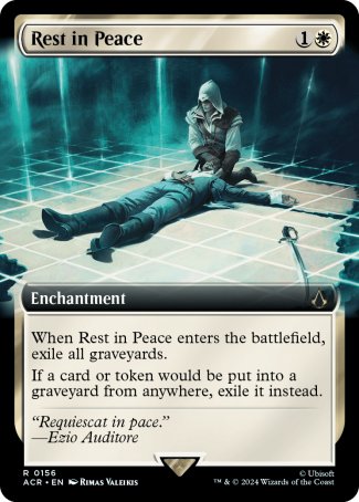 (156) Magic The Gathering Universes Beyond: Assassin's Creed: Extras Single: Rest in Peace (V.1)  Rare