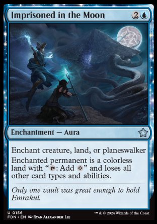 (156) Magic The Gathering Magic: The Gathering Foundations Single: Imprisoned in the Moon  Uncommon