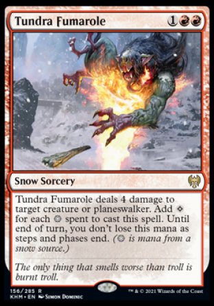 (156) Magic The Gathering Kaldheim: Promos Single: Tundra Fumarole (V.2)  Rare