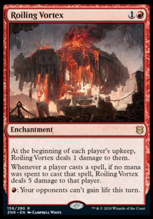(156) Magic The Gathering Zendikar Rising: Promos Single: Roiling Vortex (V.1) Holo Rare