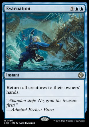 (156) Magic The Gathering Commander: The Lost Caverns of Ixalan Single: Evacuation  Rare