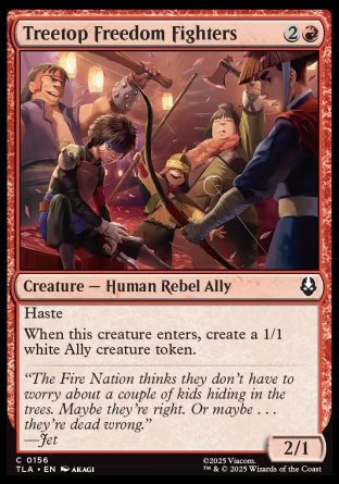 (156) Magic The Gathering Magic: The Gathering | Avatar: The Last Airbender Single: Treetop Freedom Fighters Holo Common