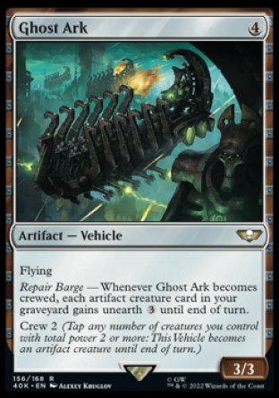 (156) Magic The Gathering Universes Beyond: Warhammer 40000 Single: Ghost Ark Holo Rare