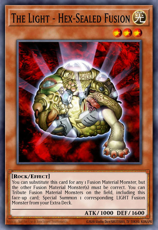 (262) YuGiOh TCG LCYW: Legendary Collection 3: Mega Pack Single: The Light - Hex-Sealed Fusion  Common