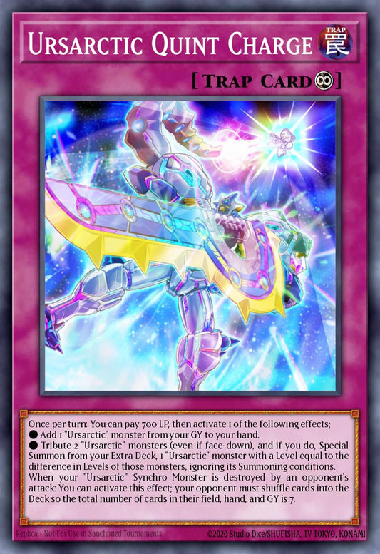 (039) YuGiOh TCG ANGU: Ancient Guardians Single: Ursarctic Quint Charge  Rare