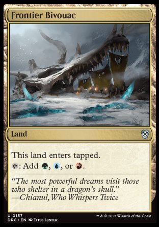 (157) Magic The Gathering Commander: Aetherdrift Single: Frontier Bivouac  Uncommon