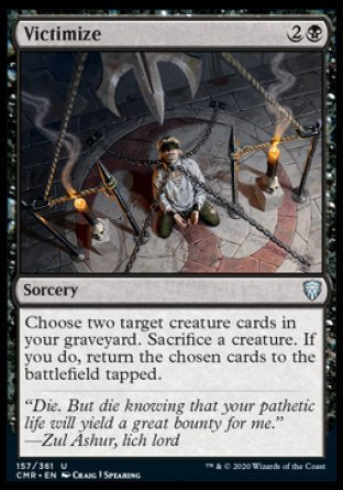 (157/361) Magic The Gathering Commander Legends Single: Victimize  Uncommon
