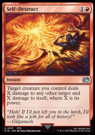 (157) Magic The Gathering Magic: The Gathering - FINAL FANTASY Single: Self-Destruct Holo Uncommon