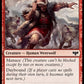 (157) Magic The Gathering Innistrad: Crimson Vow Single: Fearful Villager // Fearsome Werewolf Holo Common