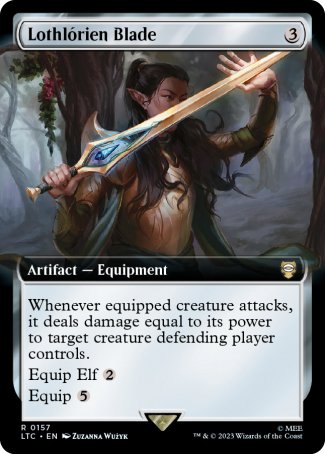 (157) Magic The Gathering Commander: The Lord of the Rings: Tales of Middle-earth: Extras Single: Lothl������rien Blade  Rare