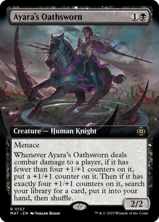(157) Magic The Gathering March of the Machine: The Aftermath: Extras Single: Ayara's Oathsworn (V.3)  Rare
