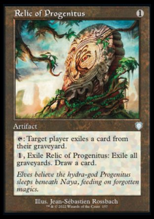 (157) Magic The Gathering Commander: The Brothers' War Single: Relic of Progenitus  Uncommon