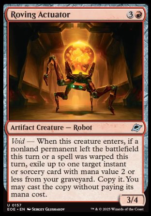 (157) Magic The Gathering Edge of Eternities Single: Roving Actuator Holo Uncommon