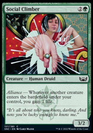 (157) Magic The Gathering Streets of New Capenna Single: Social Climber Holo Common