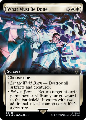 (157) Magic The Gathering Universes Beyond: Assassin's Creed: Extras Single: What Must Be Done (V.1)  Holo Rare