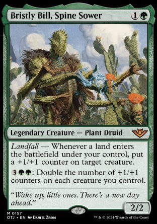 (157) Magic The Gathering Outlaws of Thunder Junction Single: Bristly Bill, Spine Sower  Holo Mythic