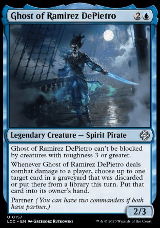 (157) Magic The Gathering Commander: The Lost Caverns of Ixalan Single: Ghost of Ramirez DePietro  Uncommon