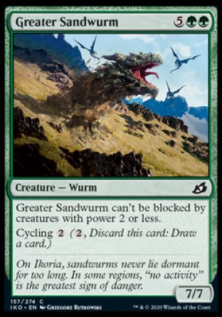 (157/274) Magic The Gathering Ikoria: Lair of Behemoths Single: Greater Sandwurm  Common