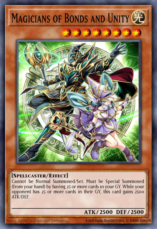 (000) YuGiOh TCG PHNI: Phantom Nightmare Single: Magicians of Bonds and Unity  Quarter Century Secret Rare