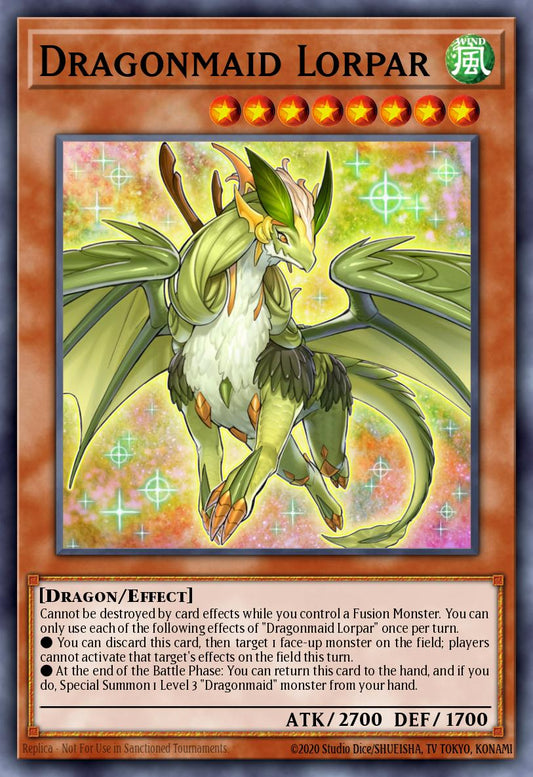 (061) YuGiOh TCG BLMM: Battles of Legend: Monster Mayhem Single: Dragonmaid Lorpar  Ultra Rare