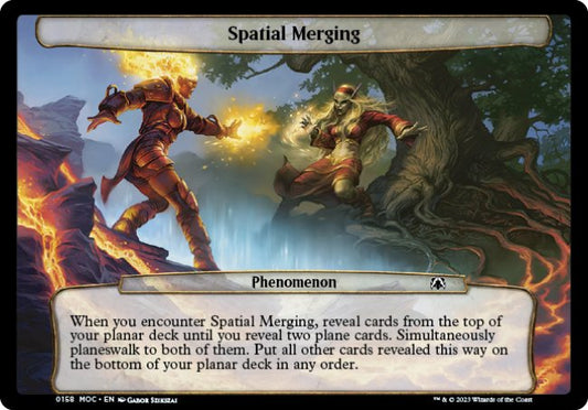 (158) Magic The Gathering Commander: March of the Machine Single: Spatial Merging  Common