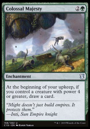 (158) Magic The Gathering Commander 2019 Single: Colossal Majesty  Uncommon