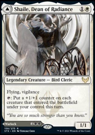 (158) Magic The Gathering Strixhaven: School of Mages Single: Shaile, Dean of Radiance // Embrose, Dean of Shadow Holo Rare
