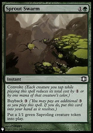 (138) Magic The Gathering The List Single: Sprout Swarm  Common