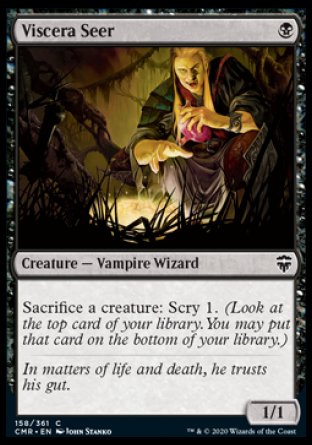 (158/361) Magic The Gathering Commander Legends Single: Viscera Seer  Common