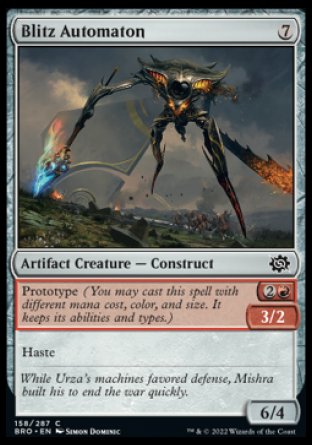 (158) Magic The Gathering The Brothers' War Single: Blitz Automaton  Common