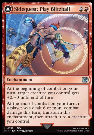(158) Magic The Gathering Magic: The Gathering - FINAL FANTASY Single: Sidequest: Play Blitzball // World Champion, Celestial Weapon Holo Uncommon