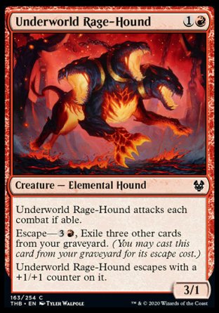 (158/254) Magic The Gathering Theros Beyond Death Single: Tectonic Giant Holo Rare