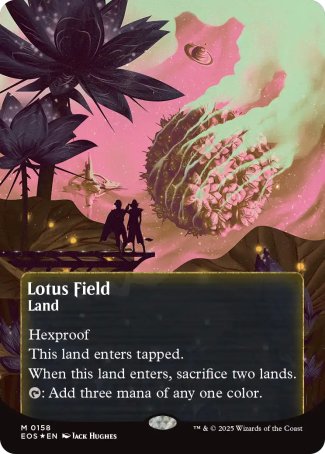 (158) Magic The Gathering Stellar Sights Single: Lotus Field (V.4) Holo Mythic