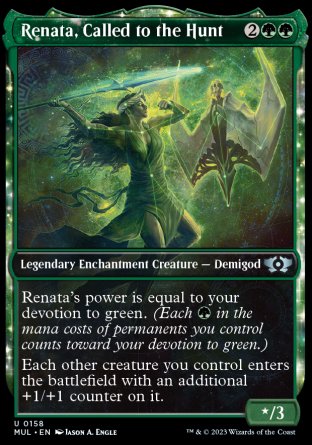 (158) Magic The Gathering Multiverse Legends Single: Renata, Called to the Hunt (V.4) Holo Uncommon