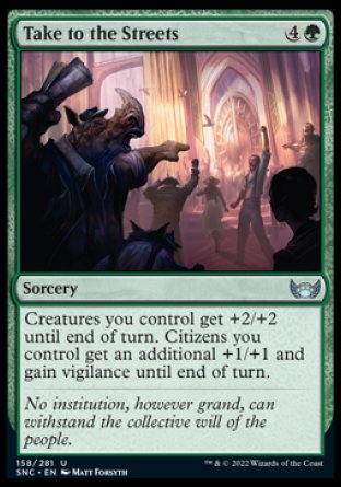 (158) Magic The Gathering Streets of New Capenna Single: Take to the Streets Holo Uncommon