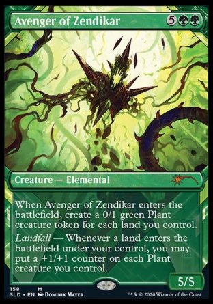 (158) Magic The Gathering Secret Lair Drop Series Single: Avenger of Zendikar  Mythic