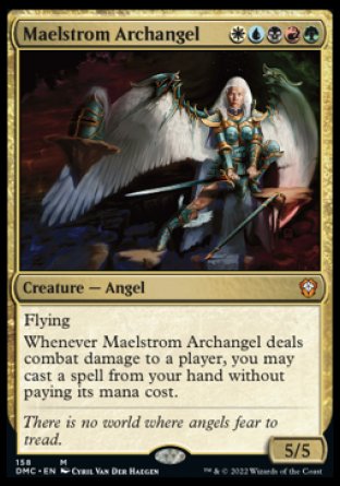 (158) Magic The Gathering Commander: Dominaria United Single: Maelstrom Archangel Holo Mythic
