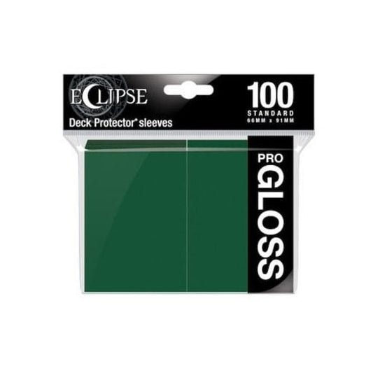 Ultra Pro - Pro Gloss Eclipse Standard Deck Protector sleeves (100 Sleeves) - Forrest Green