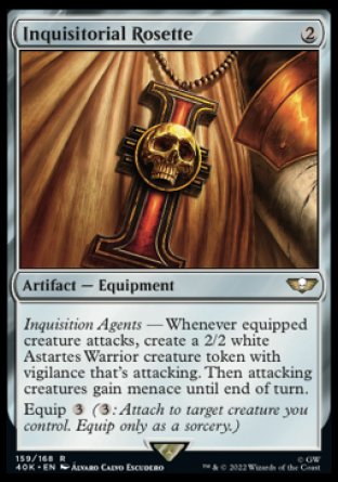 (159) Magic The Gathering Universes Beyond: Warhammer 40000 Single: Inquisitorial Rosette Holo Rare