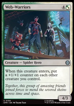 (159) Magic The Gathering Magic: The Gathering | Marvel's Spider-Man Single: Web-Warriors Holo Uncommon